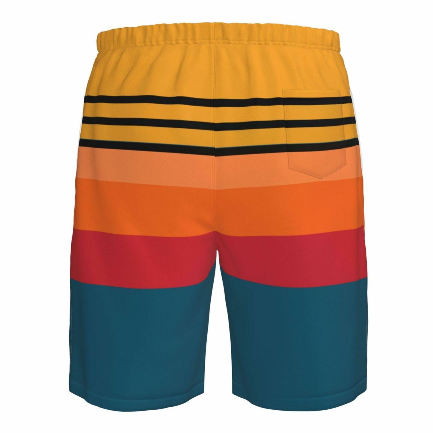 SolAzul Men's Swimming Trunks Funny Beach Board Shorts Quick Dry Large