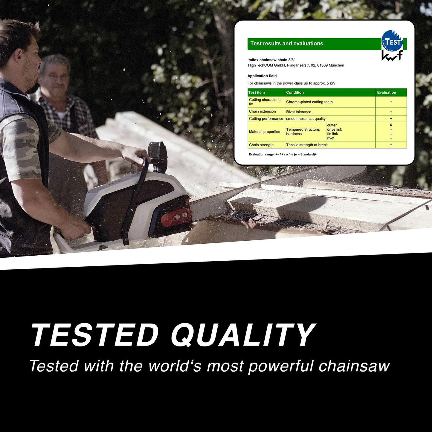 Tallox 3 Pack 14" Chainsaw Chains 3/8 LP .043 52 Drive Links