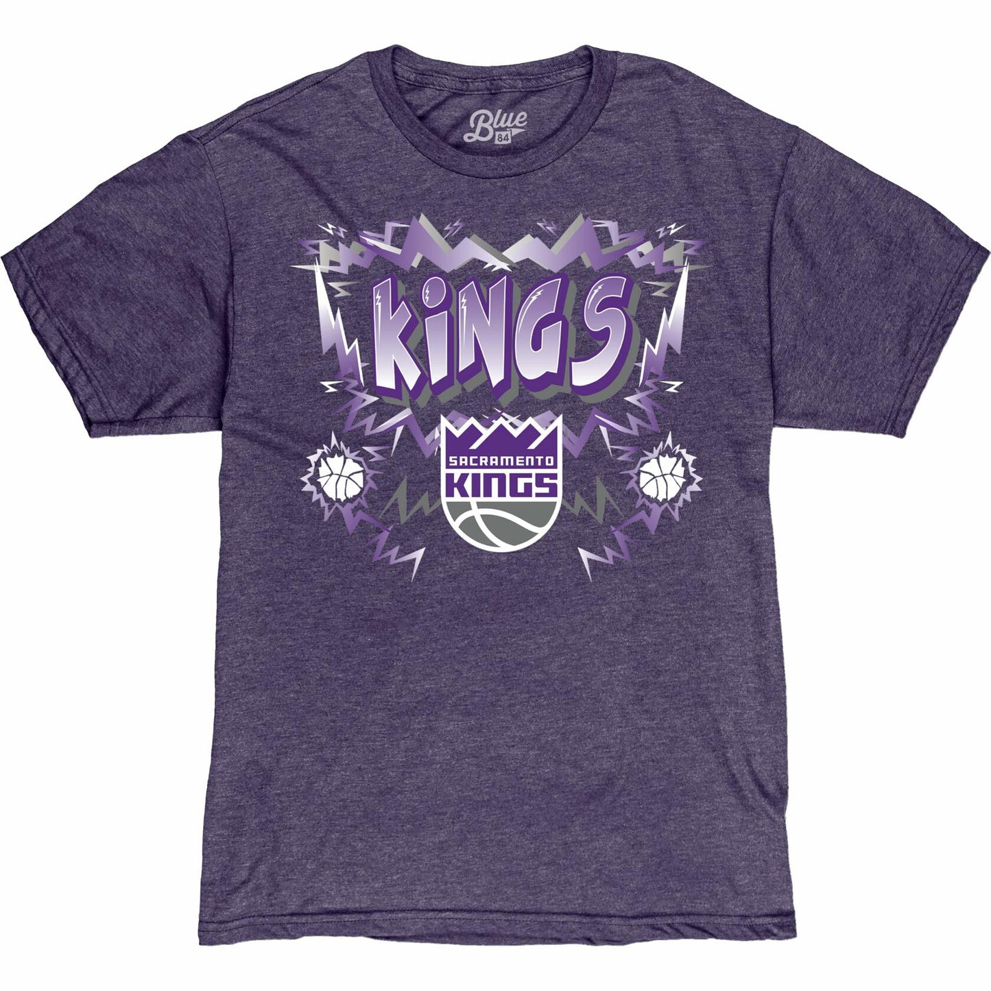 Sacramento Kings NBA Officially Licensed Heathered Team Color T-Shirt Size XXL