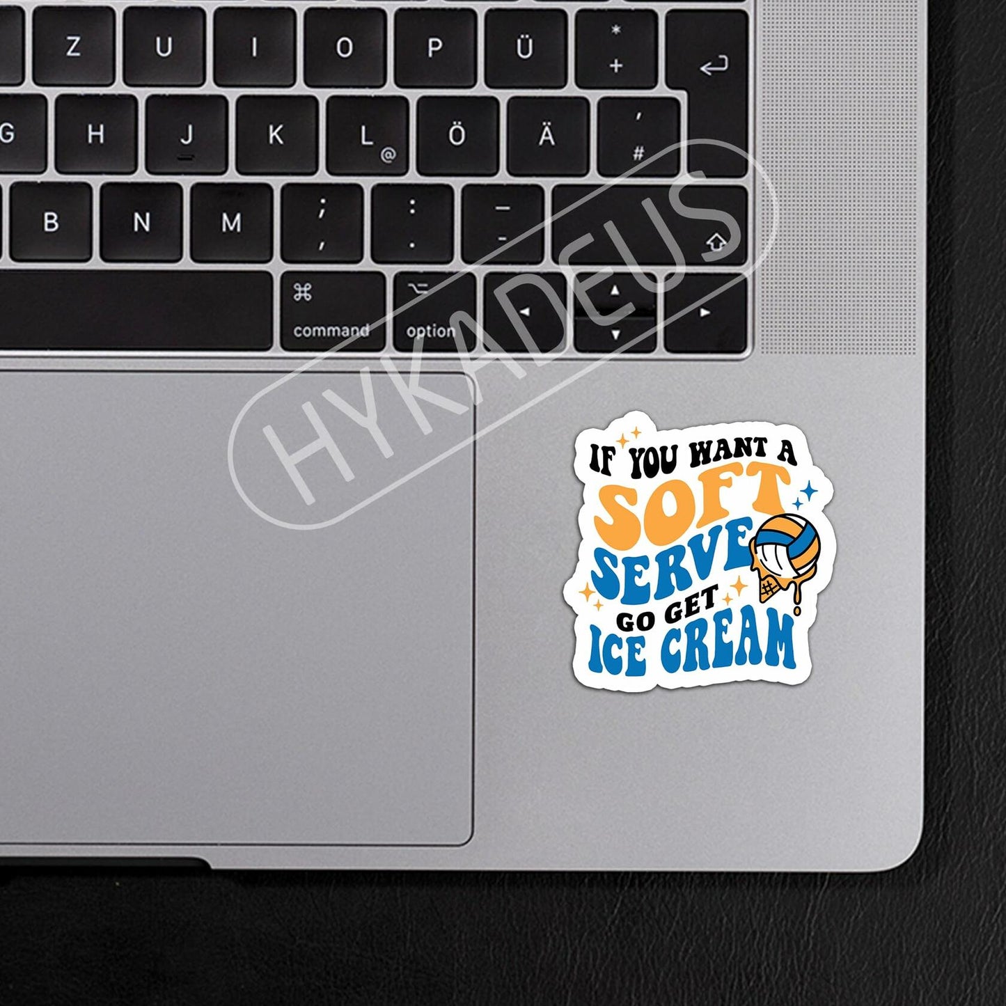 HYKADEUS Funny Volleyball Stickers Motivational Decal 3"x2.9" 3Pcs Vinyl