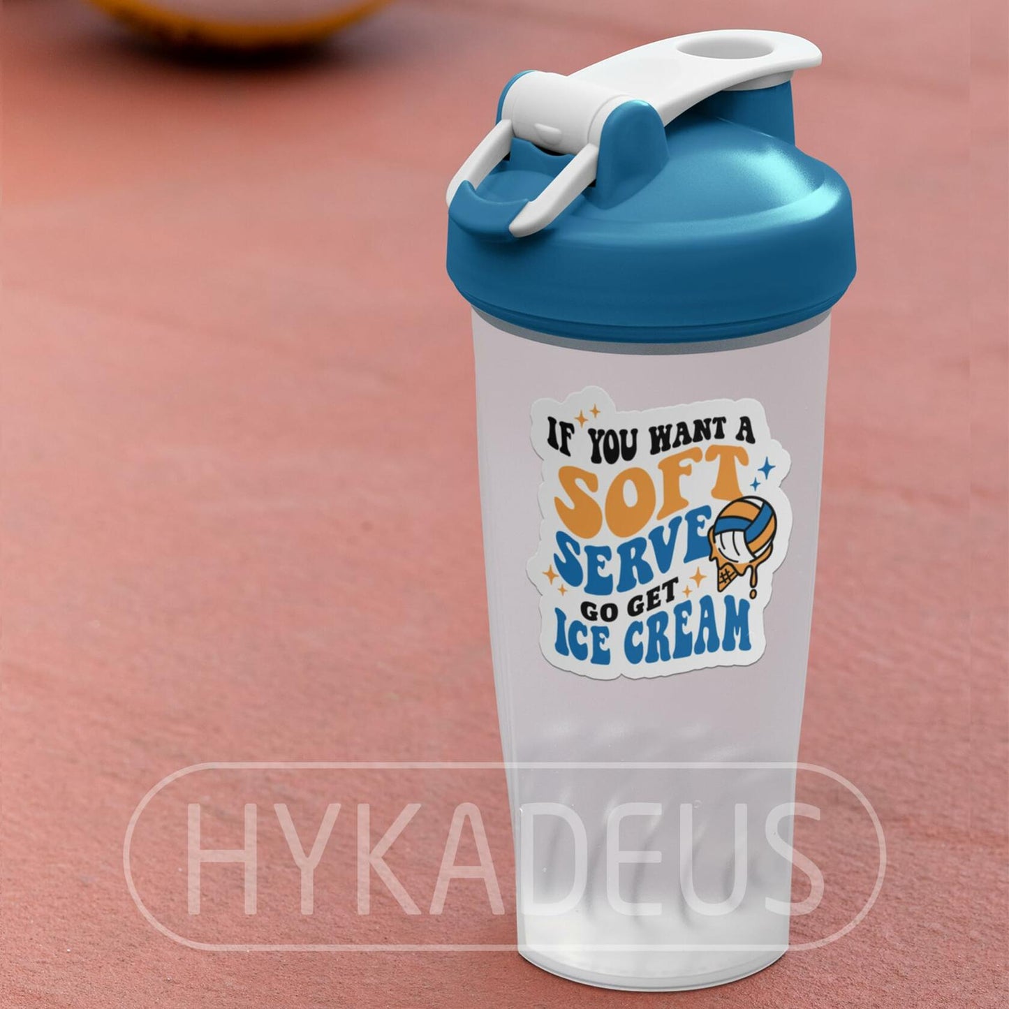 HYKADEUS Funny Volleyball Stickers Motivational Decal 3"x2.9" 3Pcs Vinyl