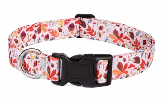 YLrank Adjustable Dog Collar Leaves Cute Design for Small Dogs XS