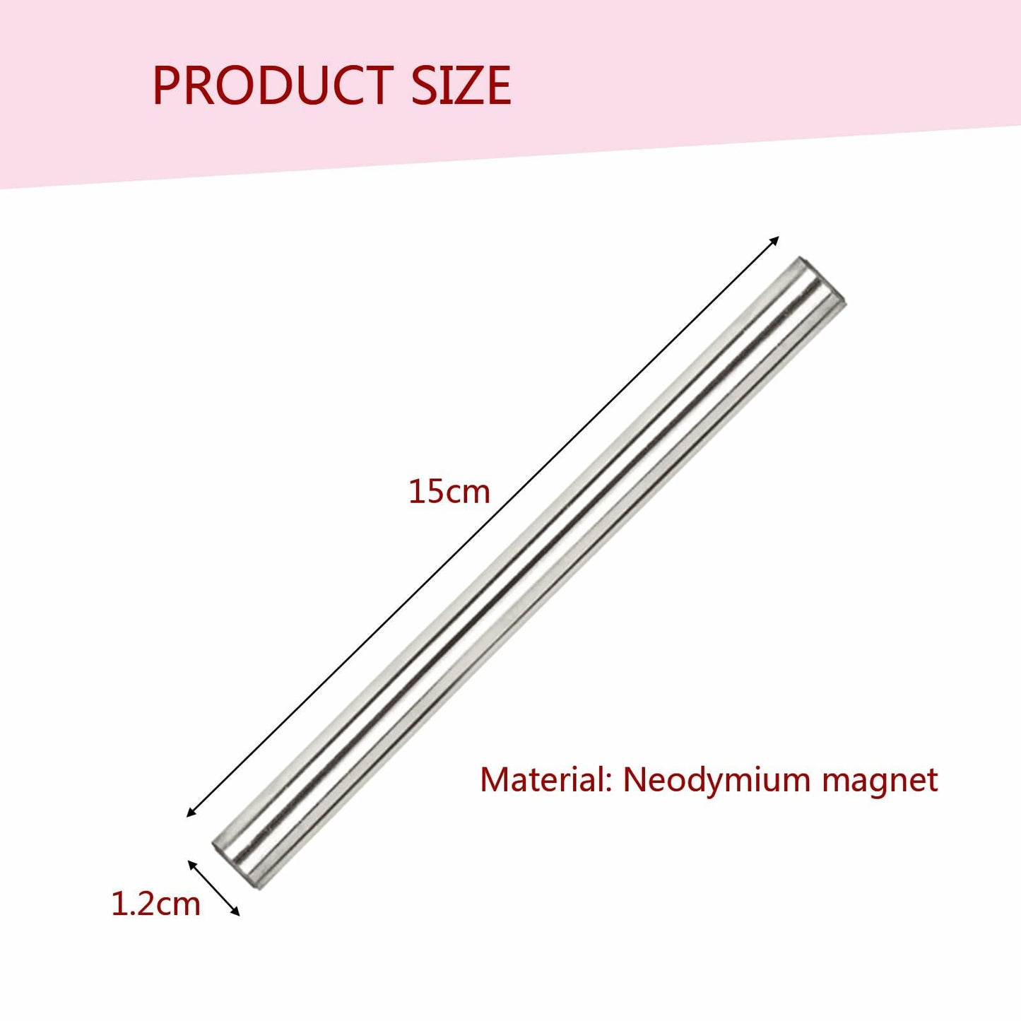 EVKILKJS 2PCS Cat Eye Magnet for Nails Silver Double-Head Nail Art Tool