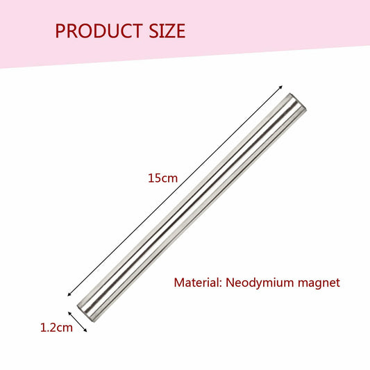 EVKILKJS 2PCS Cat Eye Magnet for Nails Silver Double-Head Nail Art Tool