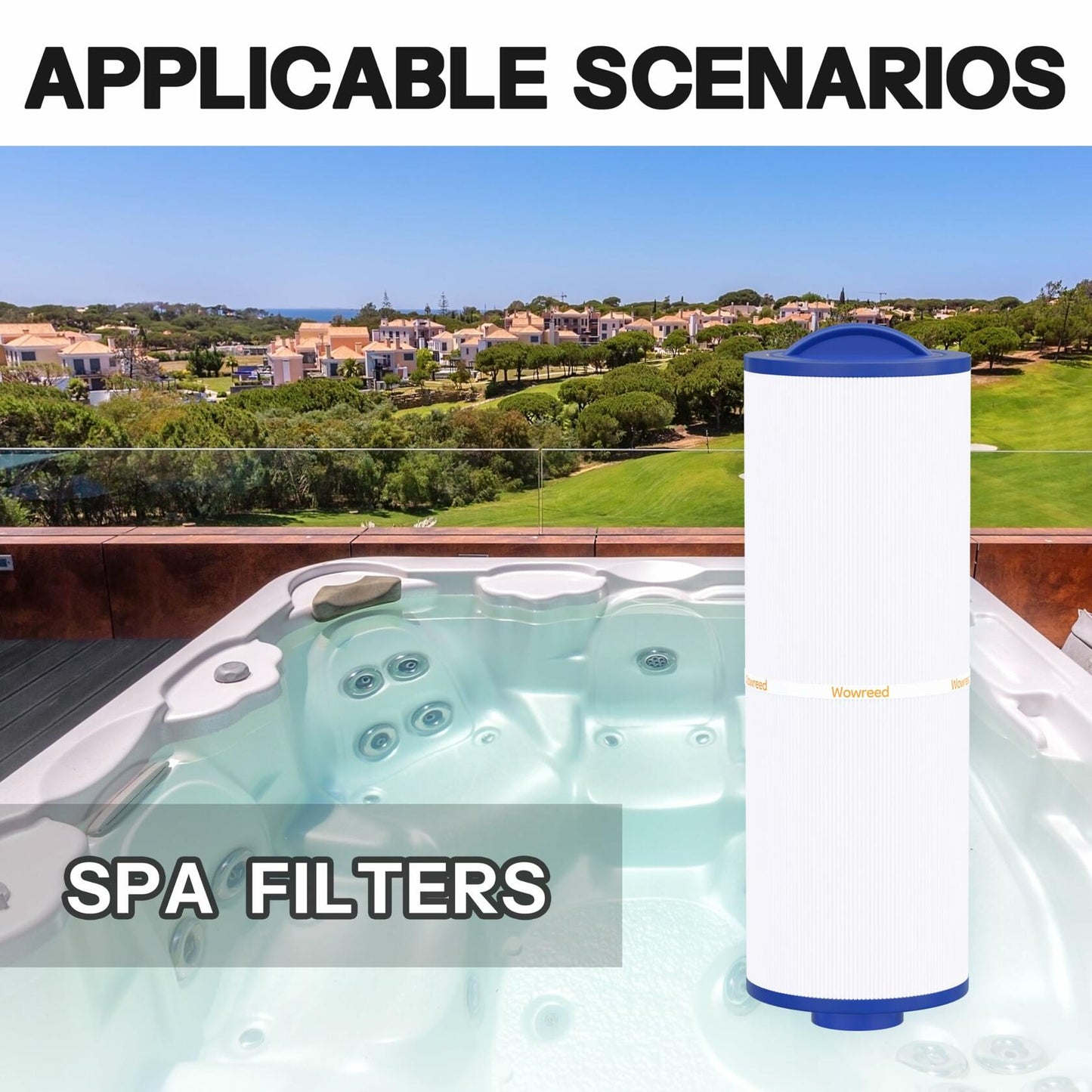 Wowreed Spa Filter Compatible PWW50L Rising Dragon 50 50 sq ft 2 Pack