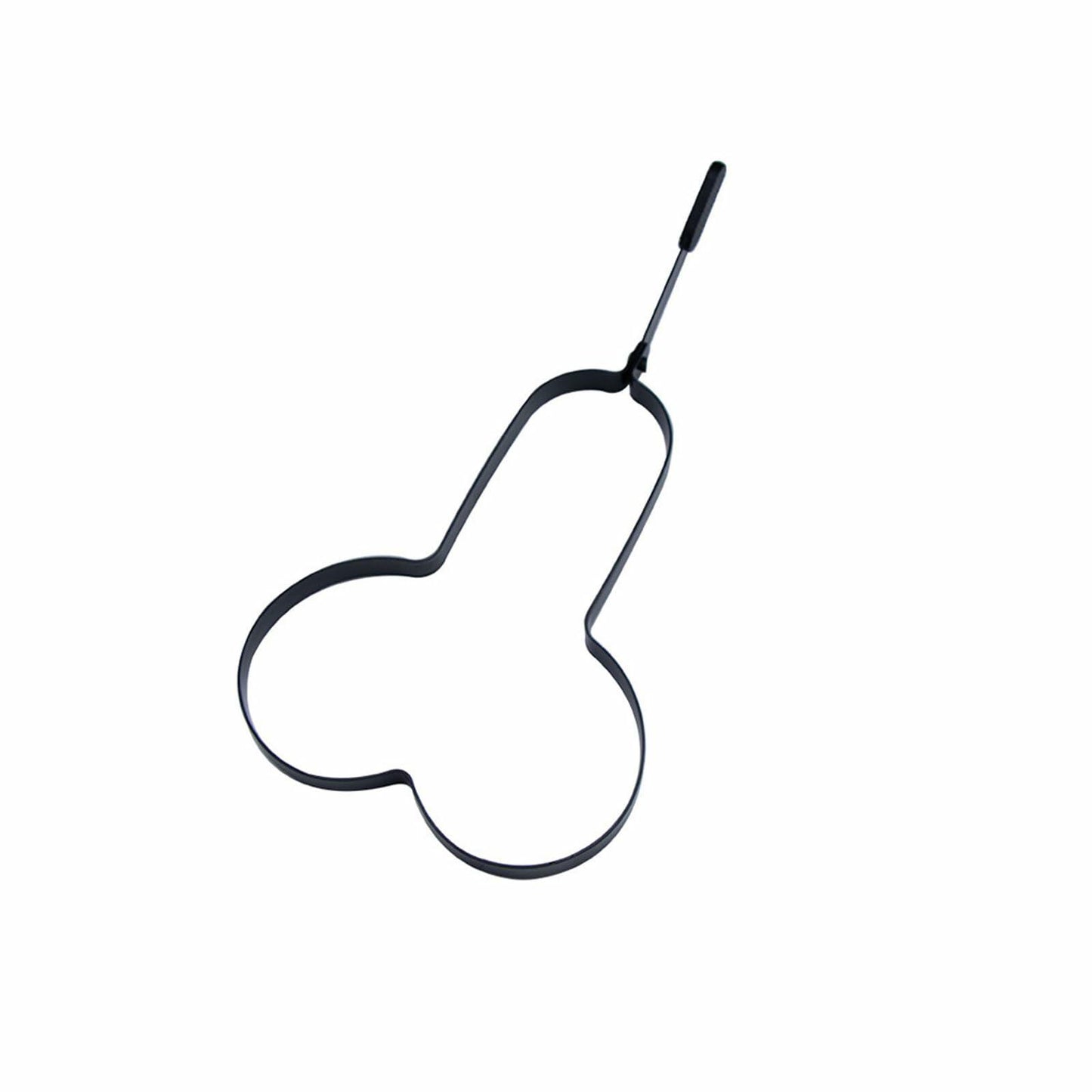 EVKILKJS Funny Egg Fryer Stainless Steel Non-Stick Mold Black Handle