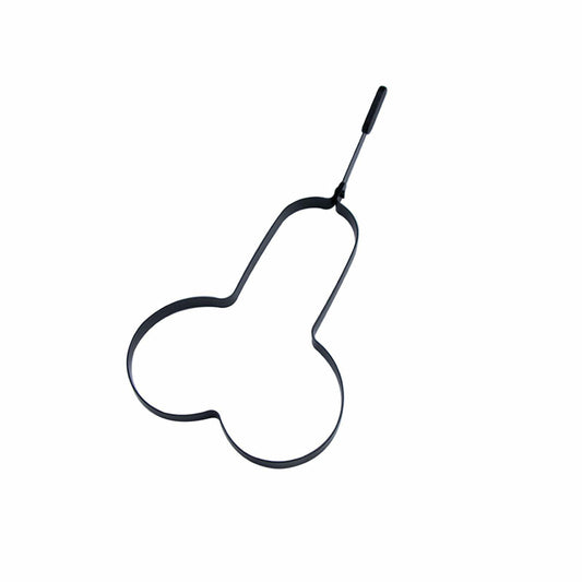 EVKILKJS Funny Egg Fryer Stainless Steel Non-Stick Mold Black Handle