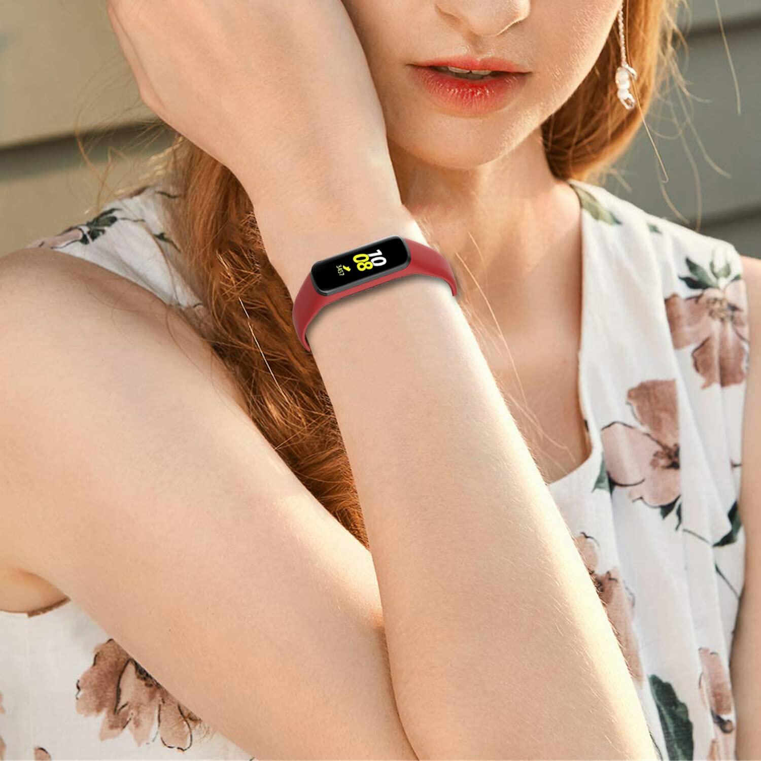 Gheper 3PCS Silicone Replacement Bands For Samsung Galaxy Fit E SM-R375