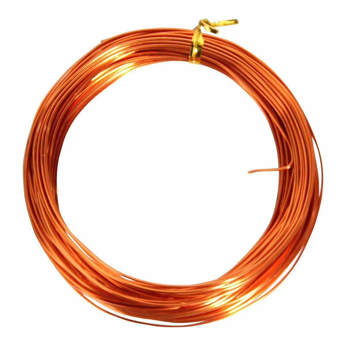 50ft Orange Aluminum Craft Wire 18 Gauge 1mm Bendable Sculpting Wire