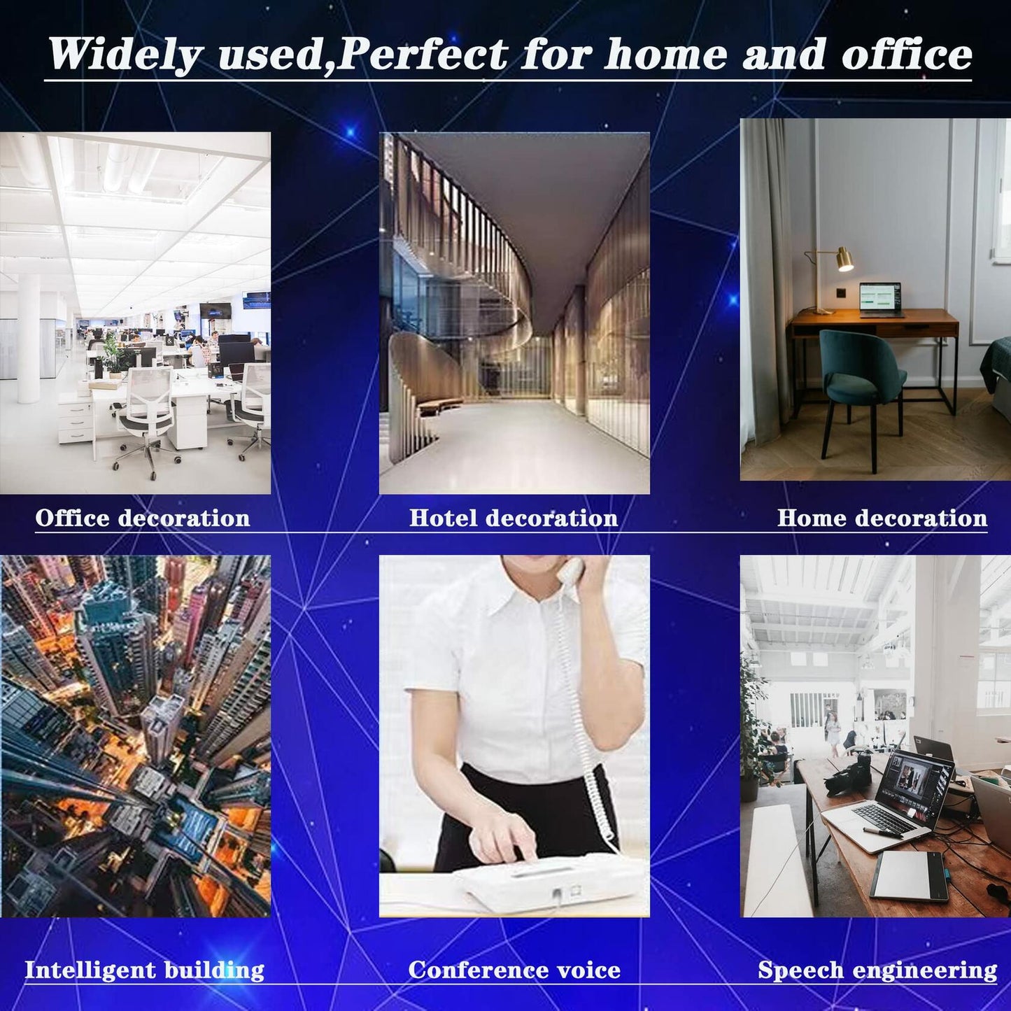 Ubramac RJ9 4P4C Telephone Handset Cord Coiled Wire 20 Pack 8ft/1.4ft