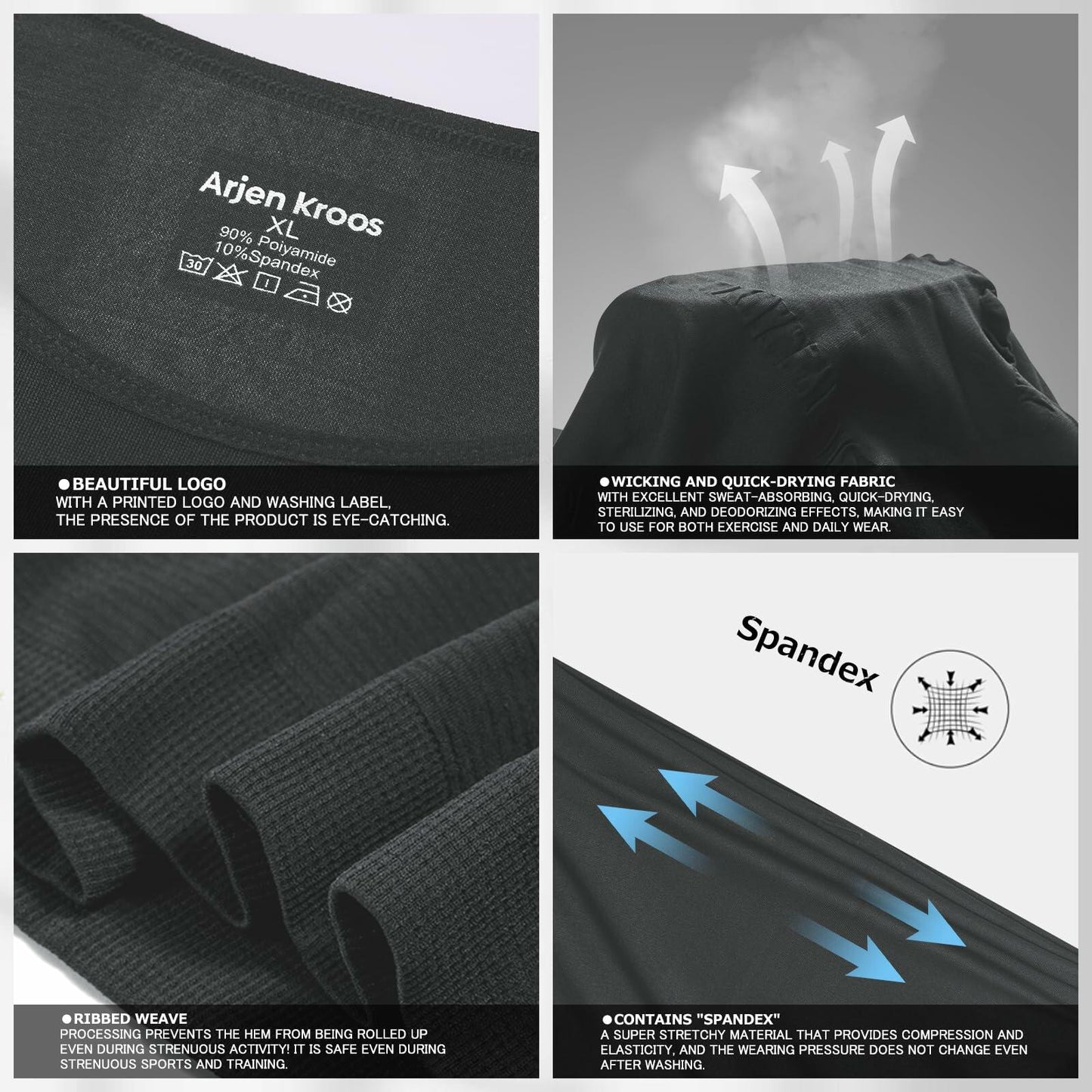 Casey Kevin Men’s Compression Shirt – Sleeveless Body Shaper, Large Grey