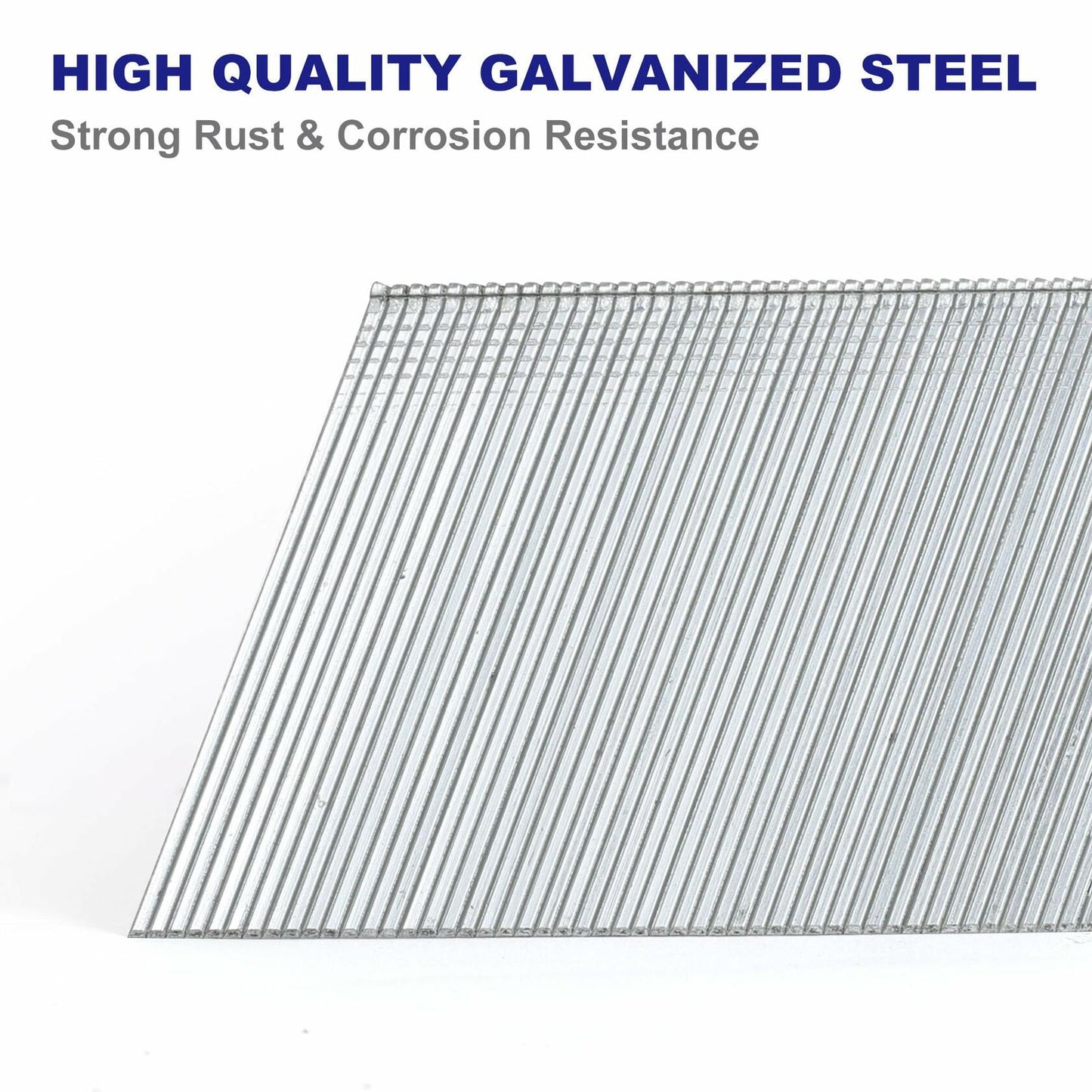 HW HAMWOO 16 Gauge Angled Finish Nails 20° Galvanized Assorted 900 Pack