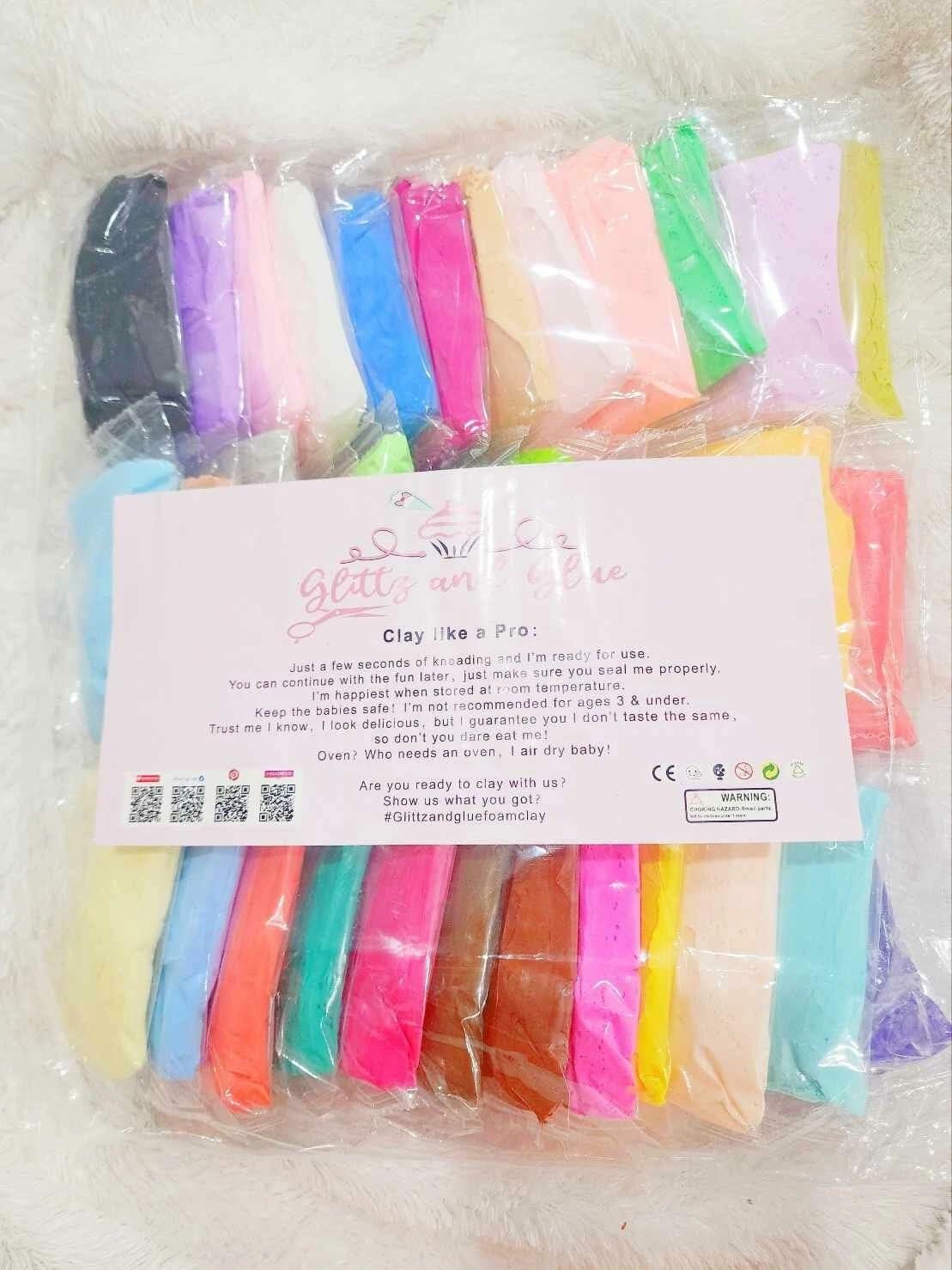 Glittz and Glue 36pcs Mini Pack Air Dry Foam