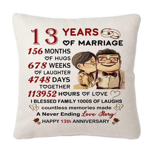 HKTNGEX Funny Couple Throw Pillow Cover – Wedding & Anniversary Gift