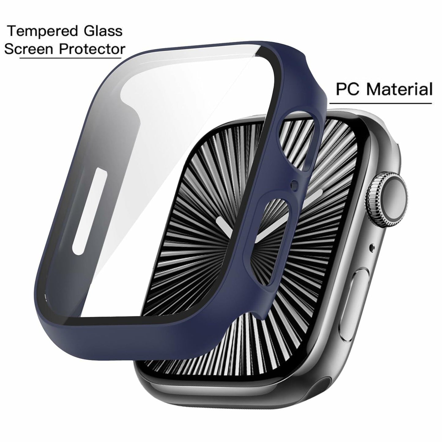 T Tersely 3 Pack Case for Apple Watch Series 11/10 46mm w HD Screen Blue