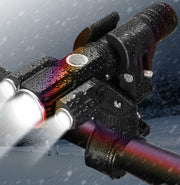 Funeedn Bike Light Set 5000LM – Front & Rear, USB, Waterproof, Black