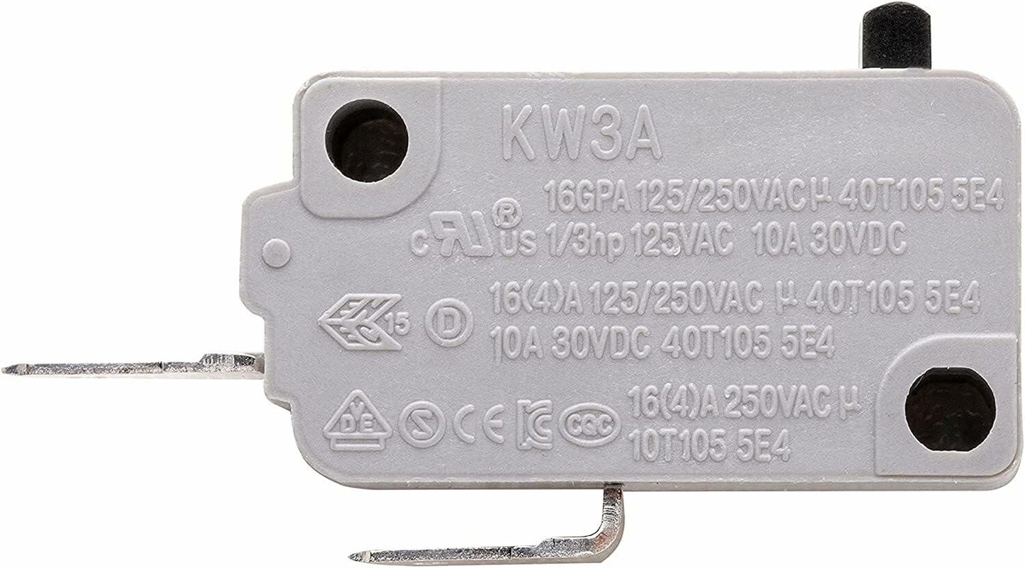 KW3A Microwave Oven Door Micro Switch 16A 125V/250V Normally Open Switch （1Pcs）