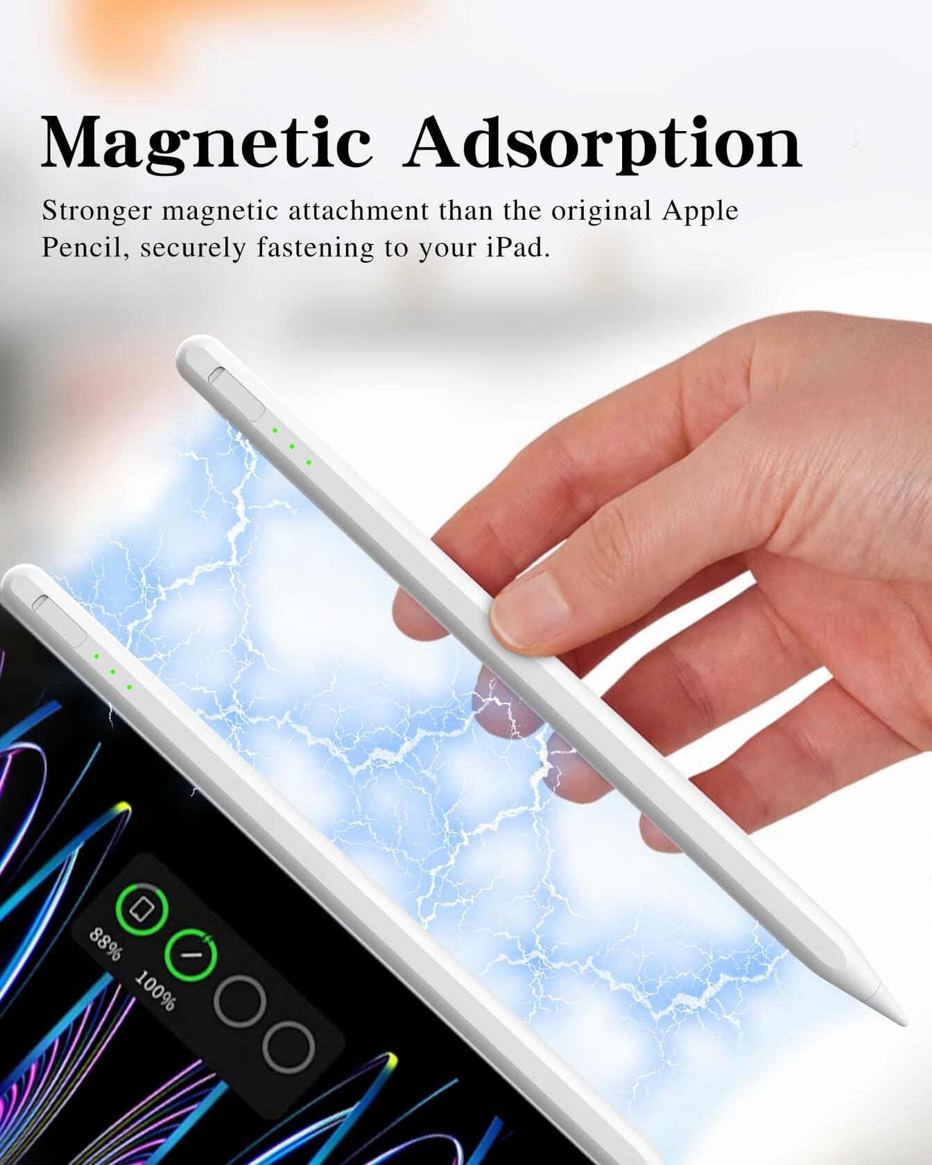 TOPXINKER iPad Stylus Pen Active Pencil Palm Rejection Tilt Sensitivity