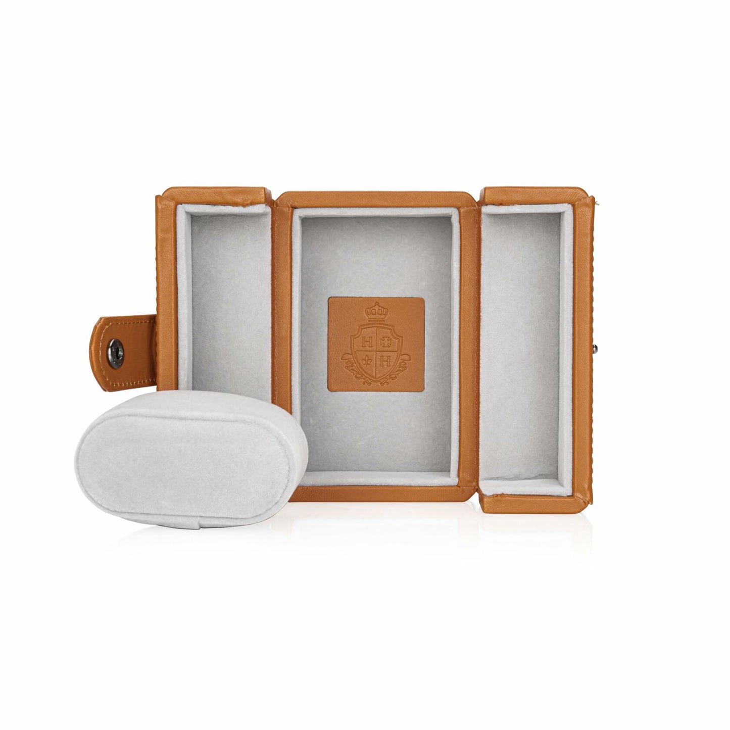 HOUSEOFHIGGINS Travel Watch Case Vegan Leather Fits Up to 42mm Watches