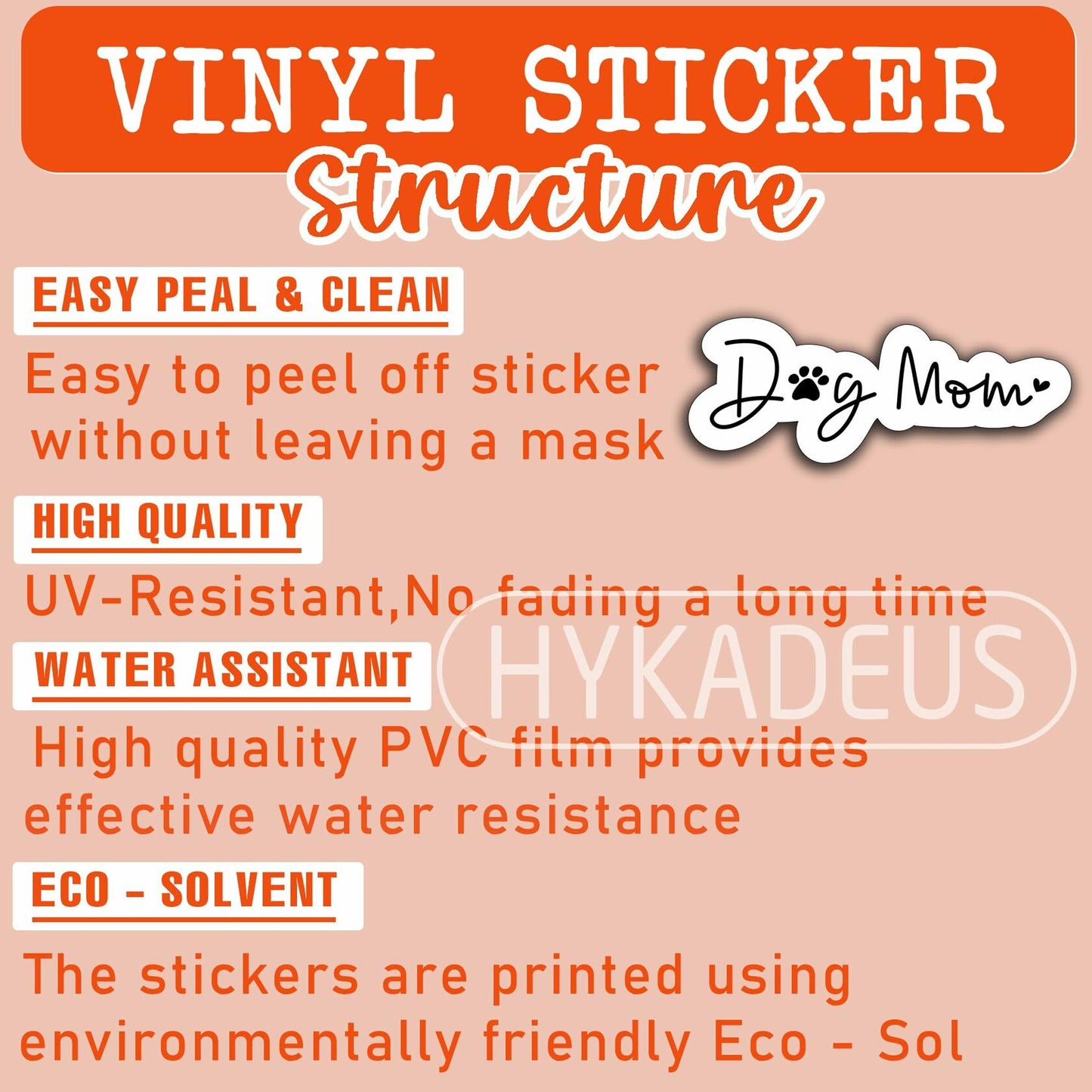 3Pcs Dog Mom Stickers Waterproof Vinyl Decals Laptop Phone Tumbler Cup