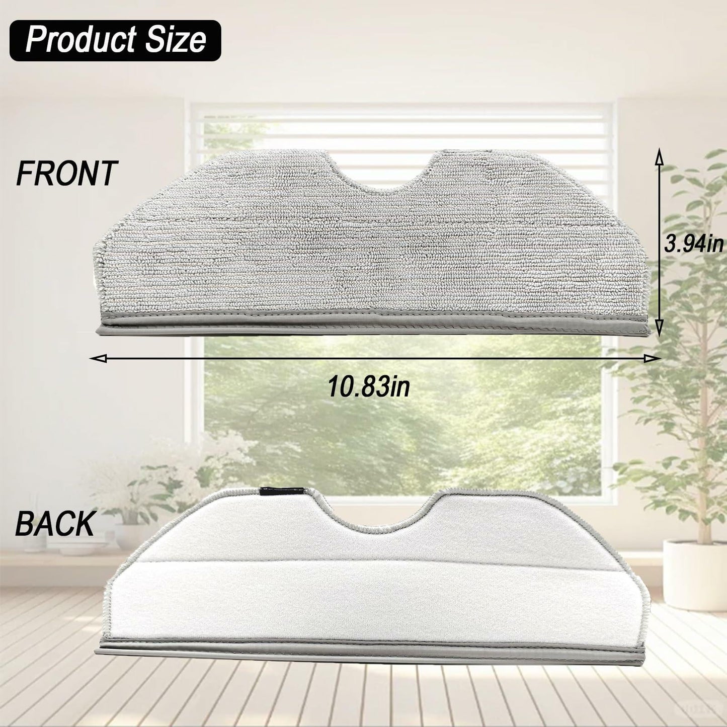 8PCS Mop Pads for Narwal Freo X Plus Robot Vacuum Cleaner Washable Reusable