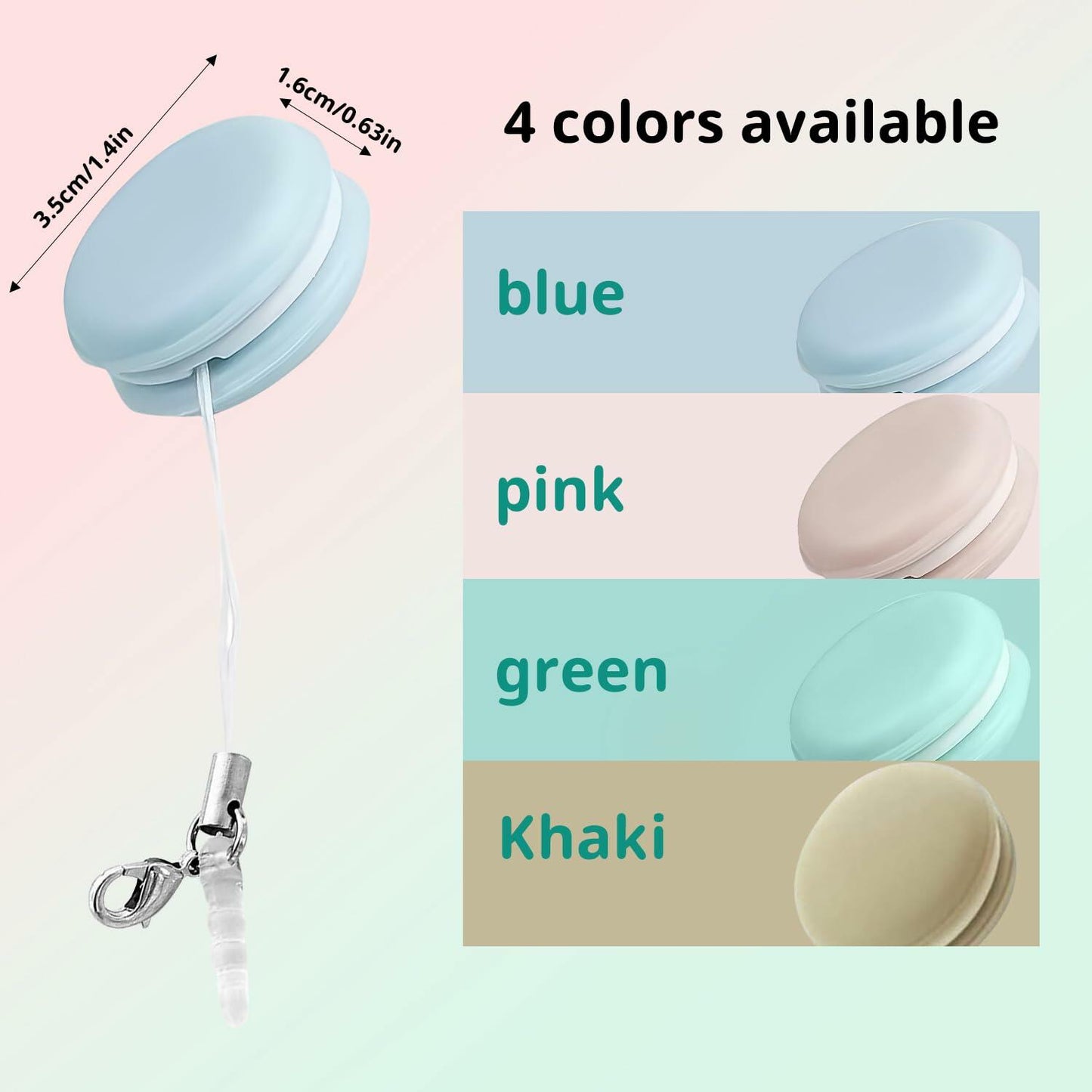 Macaron Phone Screen Cleaner 4PCS Mobile Screen Cleaning Ball Wipe Pendant