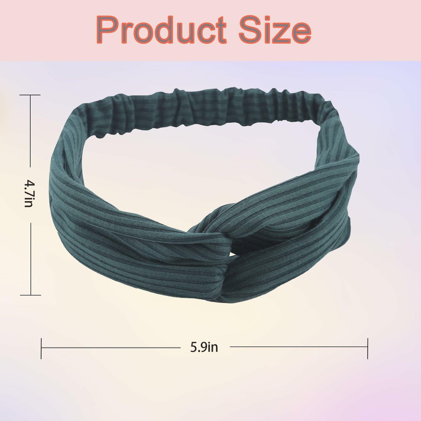 AUONLY 8 Pack Womens Elastic Headbands Criss Cross Turban Yoga Boho