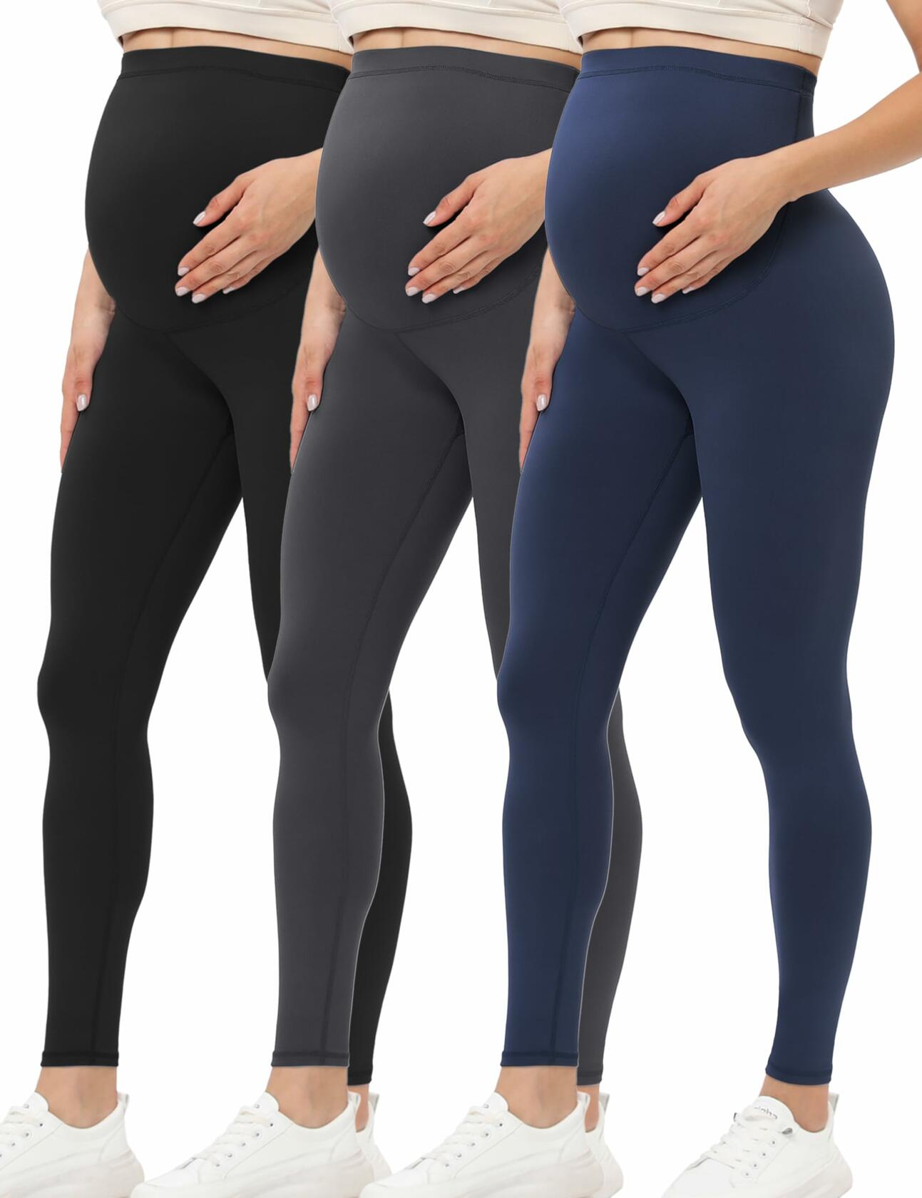 Buttergene Women’s Maternity Leggings Over Belly Yoga Workout Pregnancy Pants