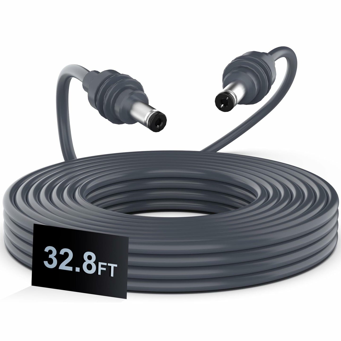 DC Power Cable 10M 32.8FT for Starlink Mini 18AWG Waterproof Gray