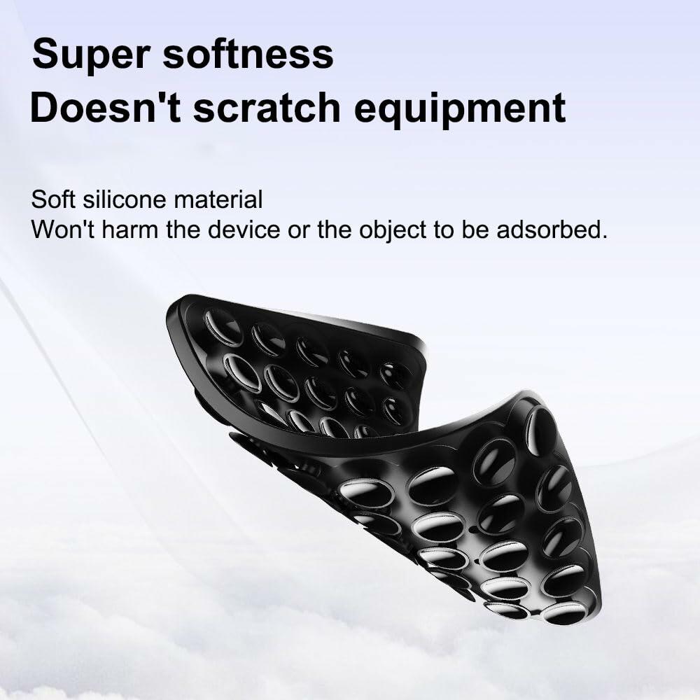 YZLELEQ Silicone Suction Phone Holder Double-Sided Mount Pink iPhone Android