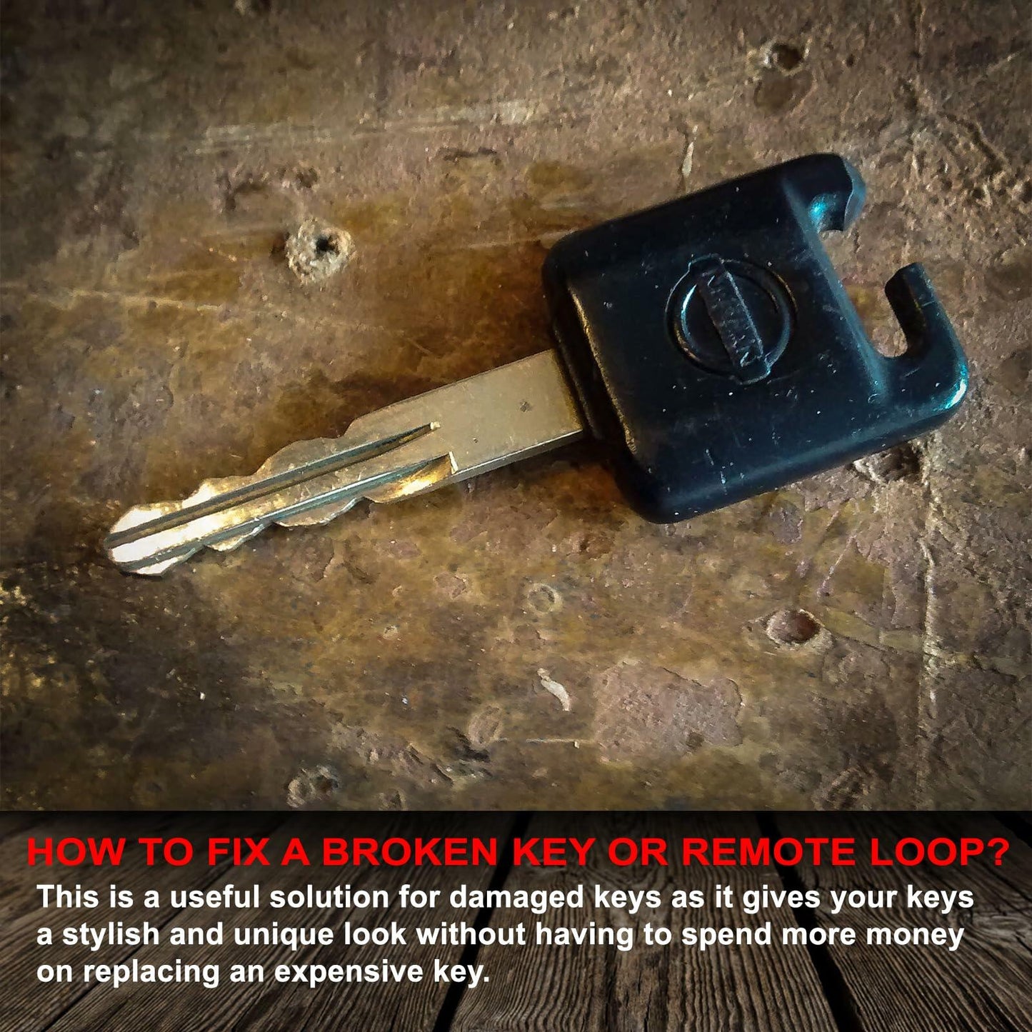 KARENSKEYS Handmade Leather Car Key Cover Sleeve with Keychain Loop