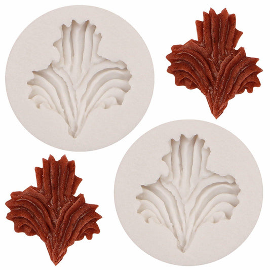 Heart Shaped Silicone Chocolate Mold Rose Flower Fondant Cake Decor 2pc