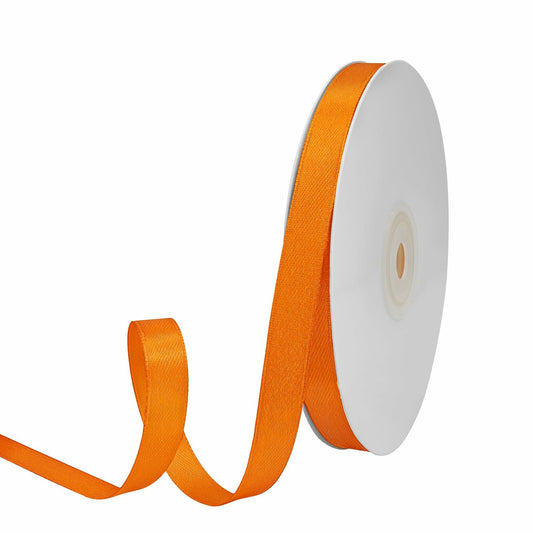 GTYBOVA 3/8" x 50 Yards Double Face Satin Ribbon Orange Polyester Crafts