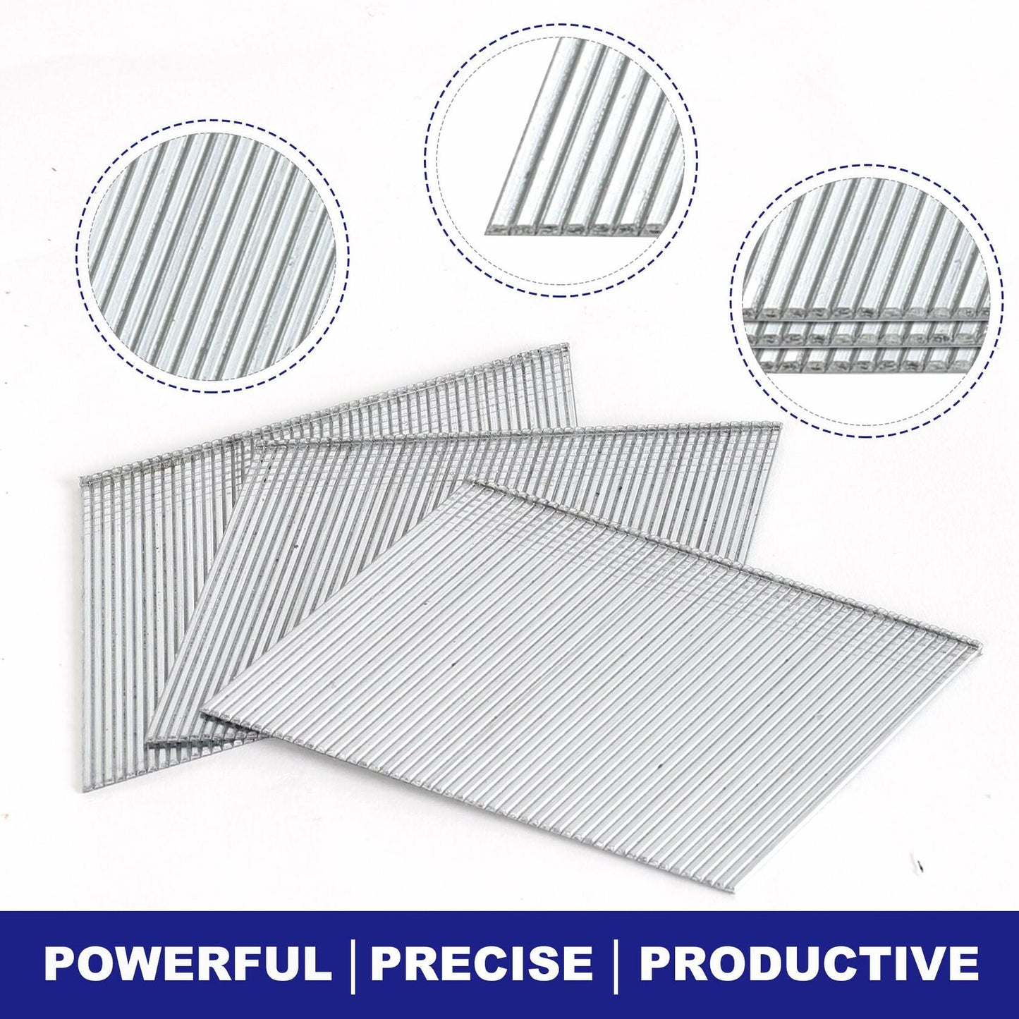 HW HAMWOO 16 Gauge Angled Finish Nails 20° Galvanized Assorted 900 Pack