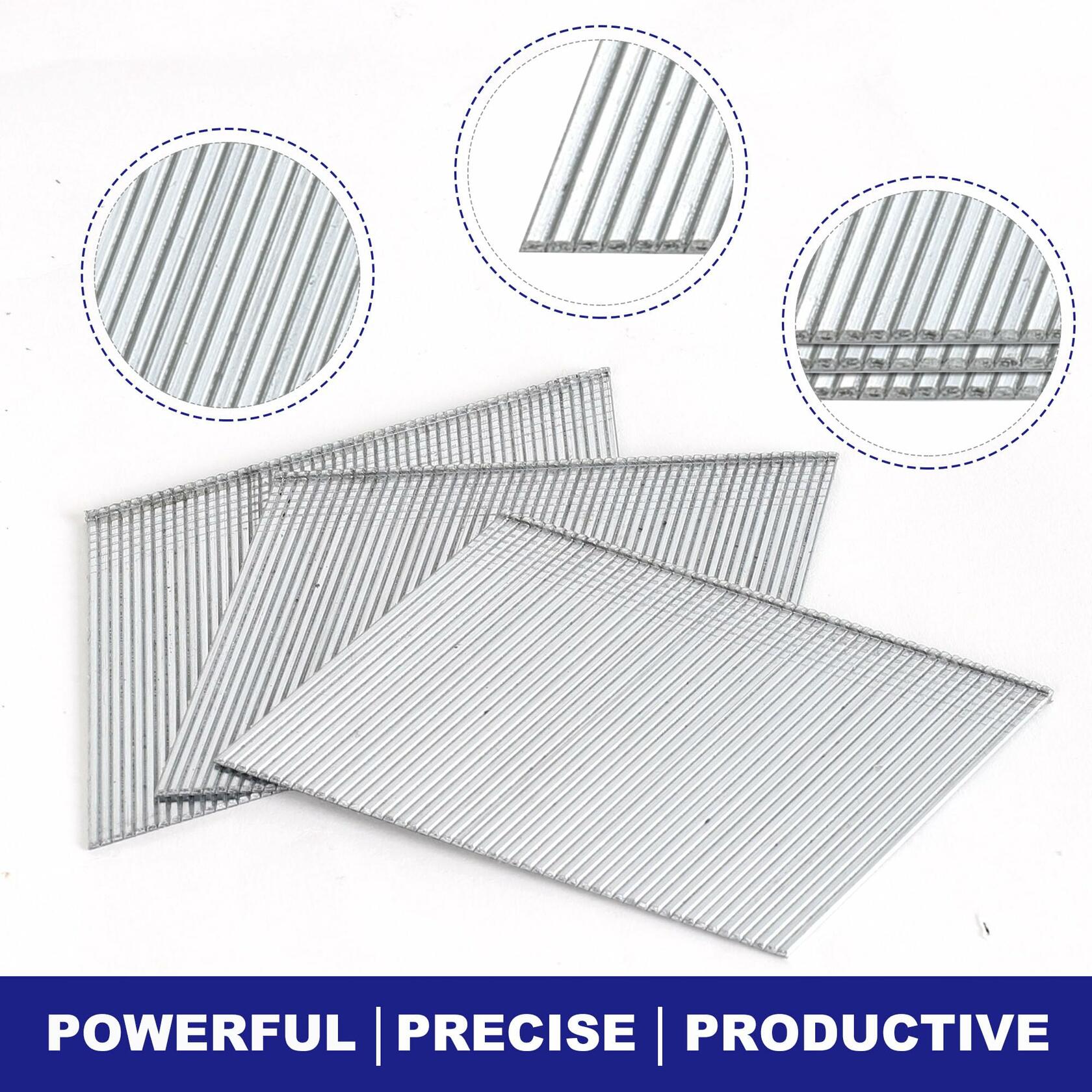 HW HAMWOO 16 Gauge Angled Finish Nails 20° Galvanized Assorted 900 Pack