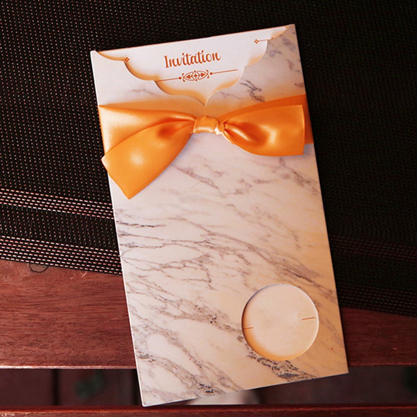 GTYBOVA 3/8" x 50 Yards Double Face Satin Ribbon Orange Polyester Crafts