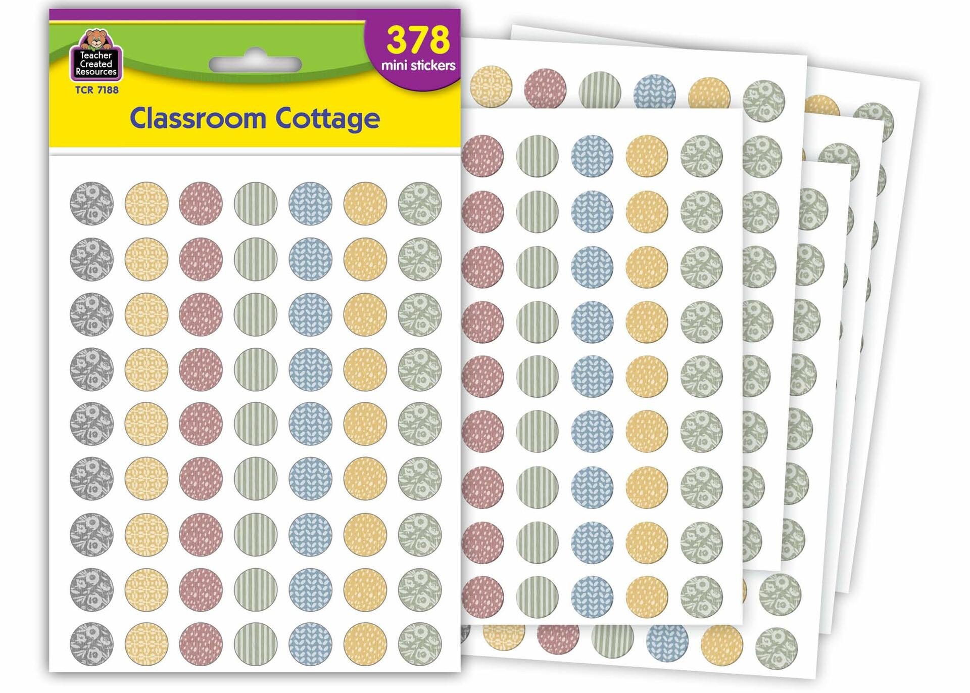 Teacher Created Resources Classroom Cottage Mini Stickers (TCR7188)