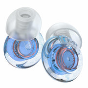 Reusable Silicone Ear Plugs 5 Pairs High Fidelity S/M/L 18-25dB Blue