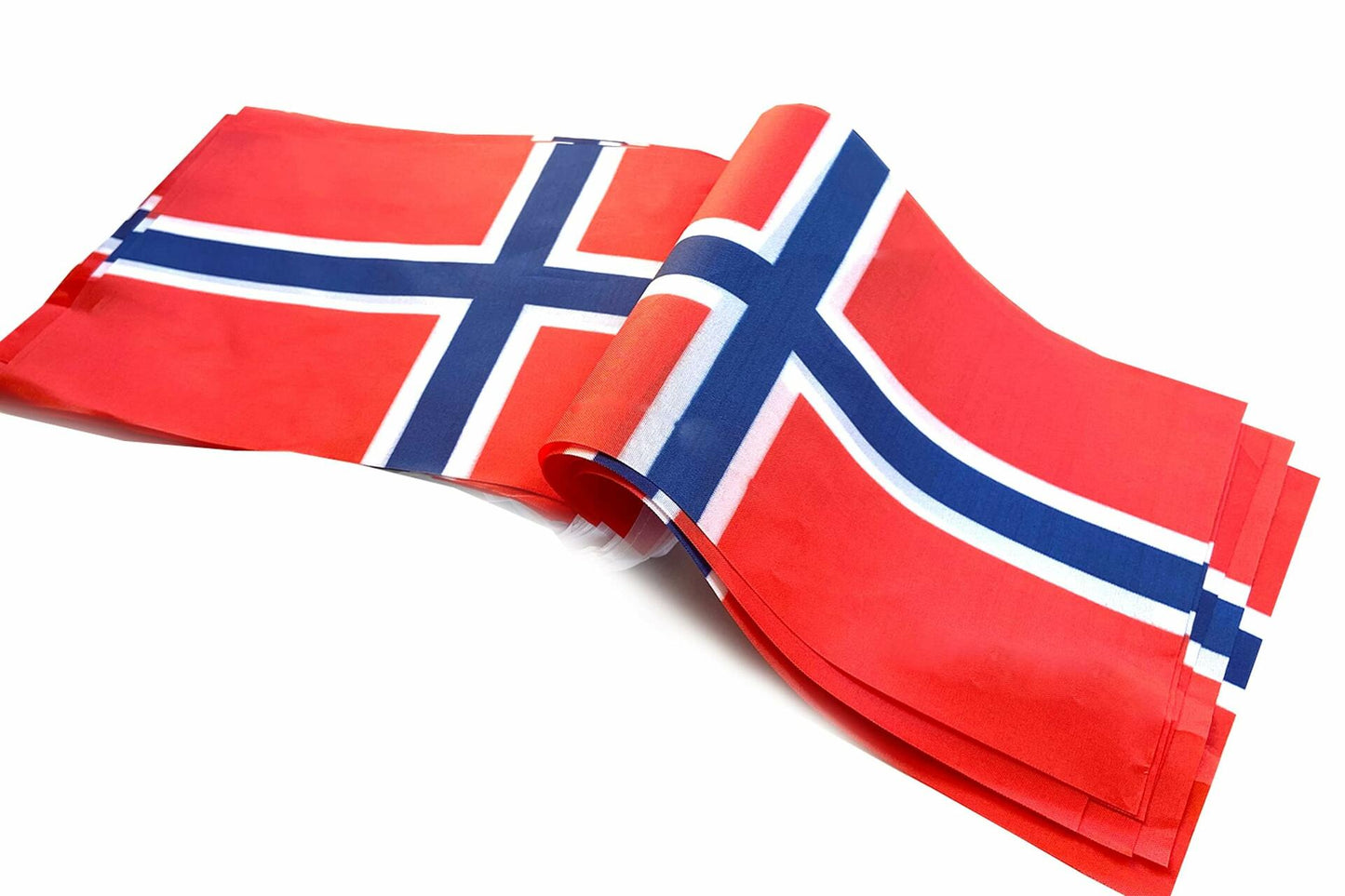 Norway String Flag Banner 16ft 20 Mini Flags 5.5x8.2in Party Decor
