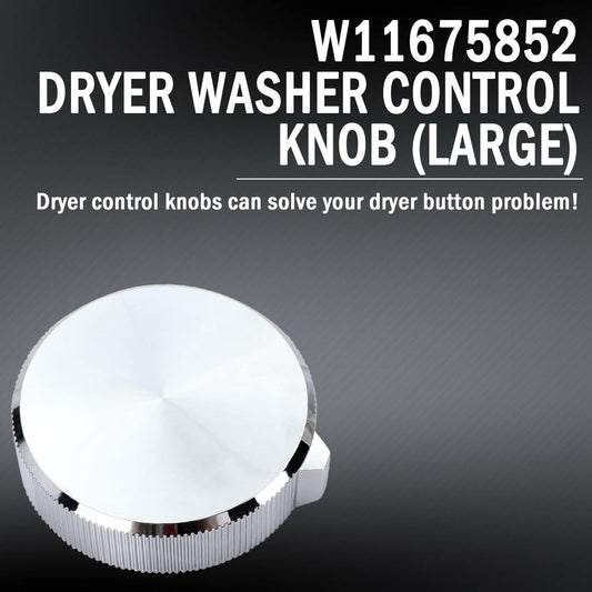 Dryer Washer Control Knob Large 2PCS Fits Whirlpool Maytag W11675852