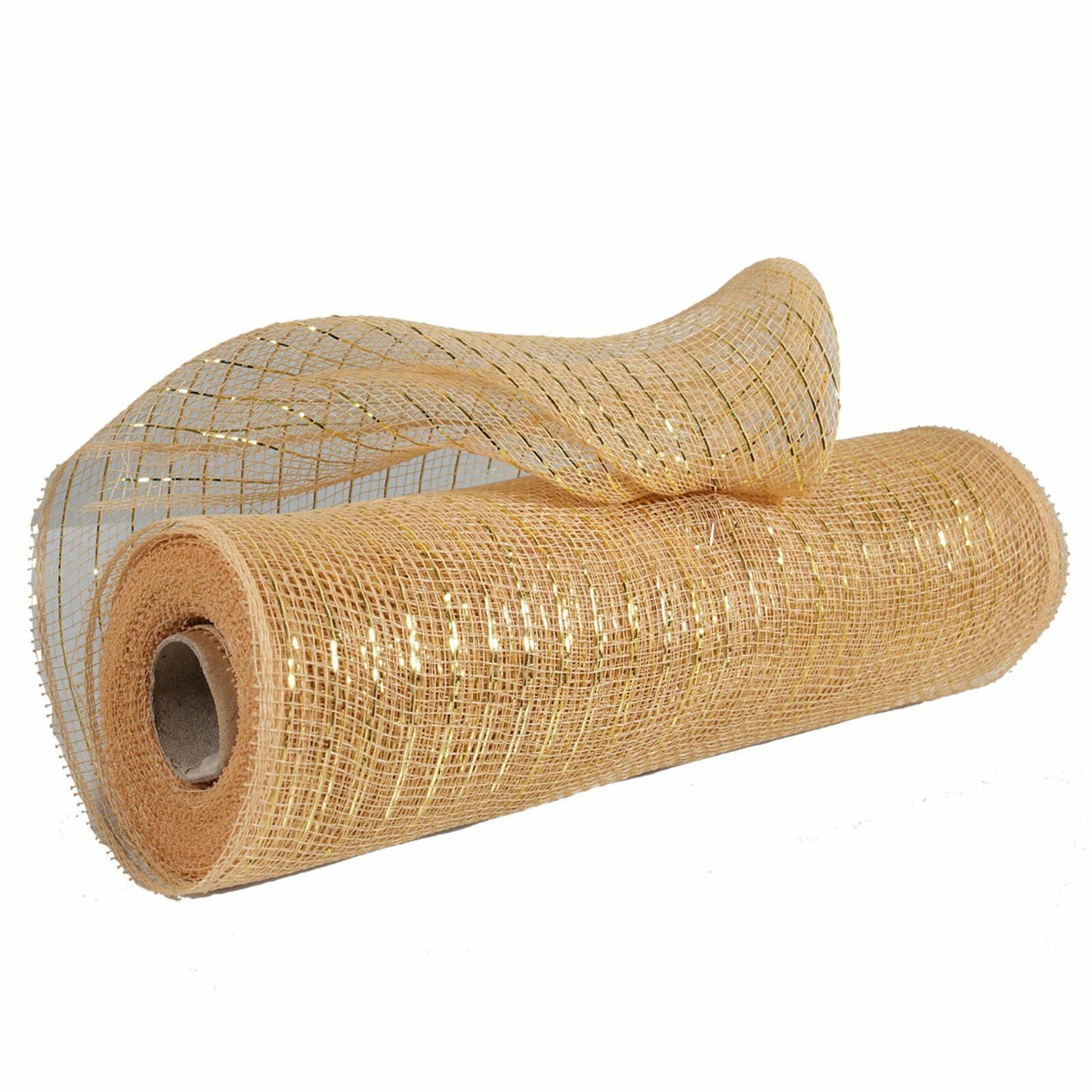 JStnana Light Champagne Deco Mesh Ribbon 10" 30ft Wreath Craft Supplies