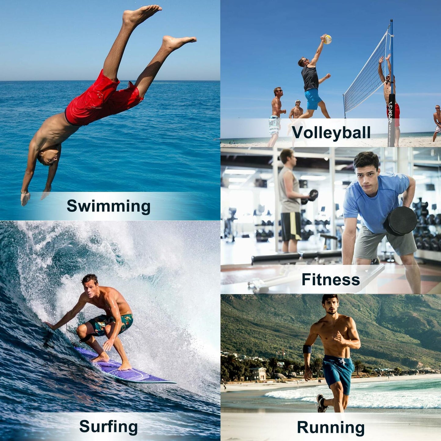 Men's SolAzul Swim Trunks Quick Dry Board Shorts with Mesh Lining & Pockets