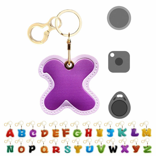 AirTag Leather Keychain Holder Case – Protective Apple Tracker Keyring