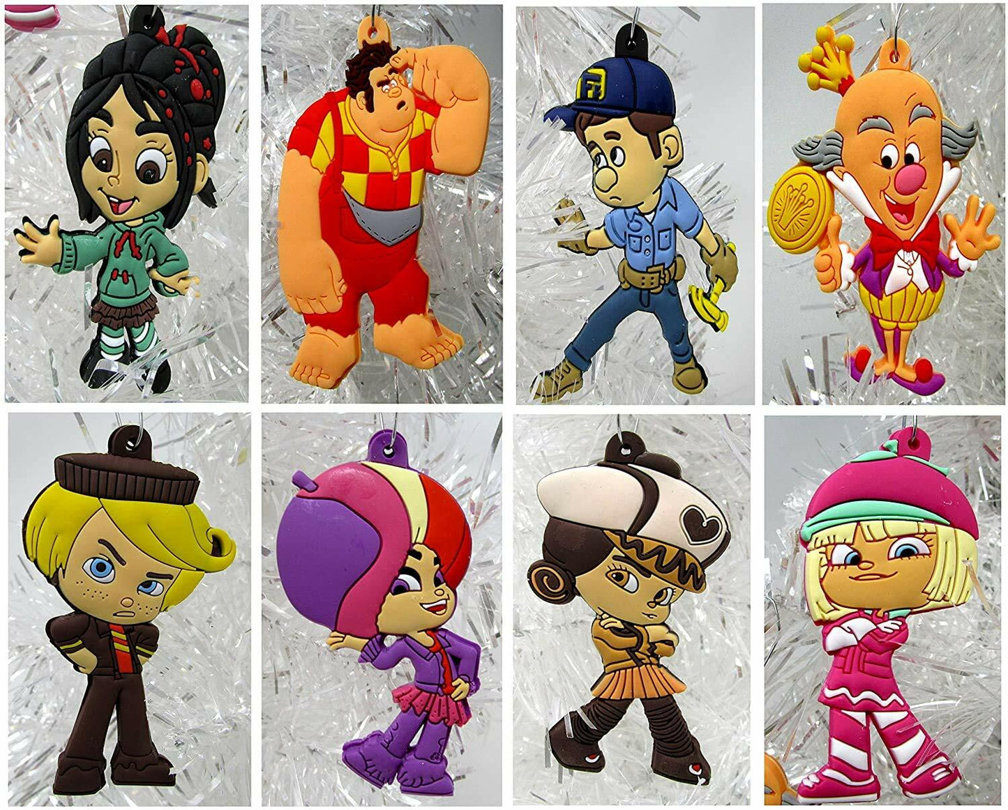 Wreck-It Ralph Holiday Ornaments Vanellope Ralph Felix King Candy
