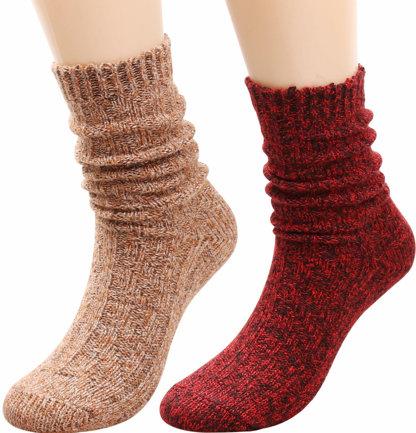3 Pairs Women’s Winter Wool Cable Knit Knee High Boot Socks Size 5-11