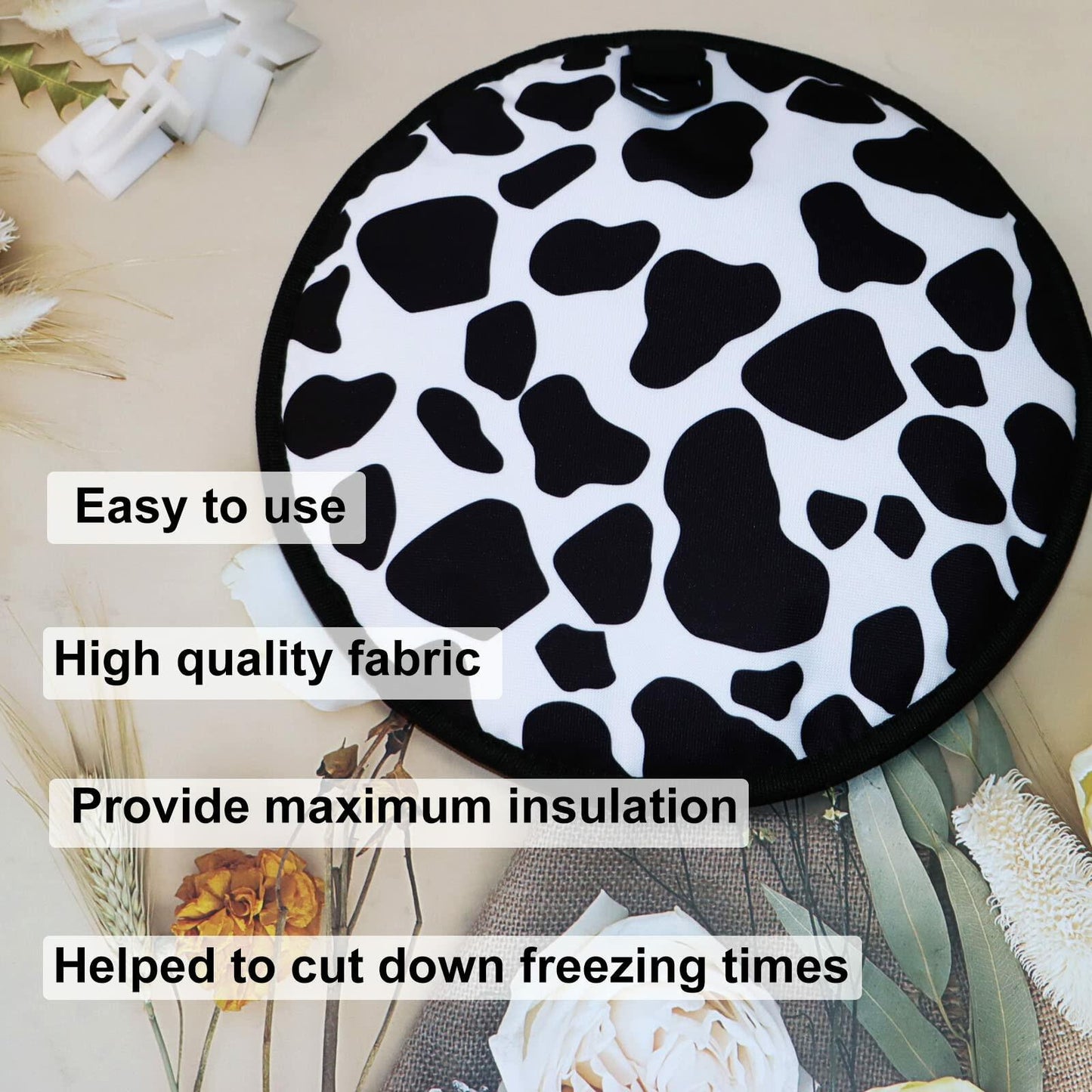 PIAOLGYI Cow Print Door Pad Insulator for Harvest Right Medium Freeze Dryer
