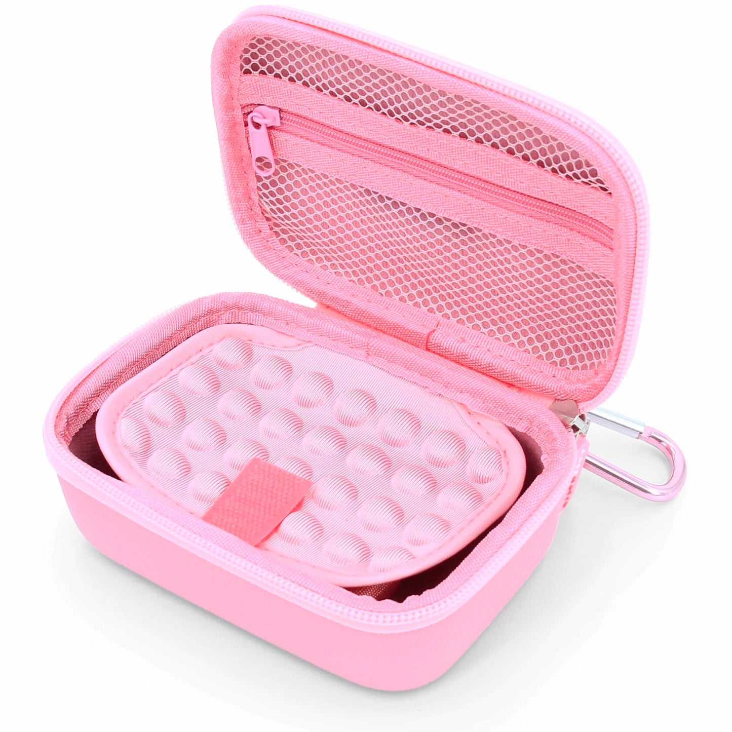 CASEMATIX Travel Case for Zoleo Satellite Communicator Hard Shell Pink