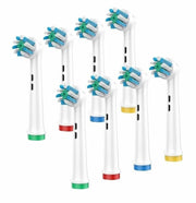 Toothbrush Replacement Heads 8-Pack Plaque Blast Twisted Bristle Oral B