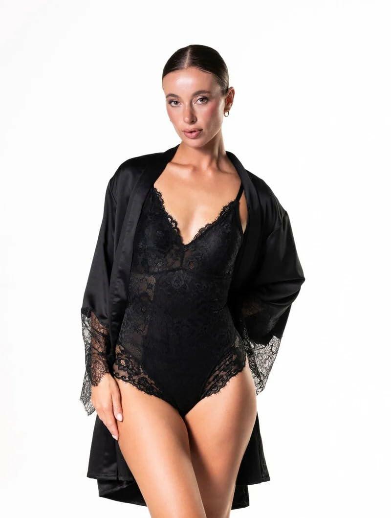 HeyShape Shapewear Laced Bodysuit - Black XL