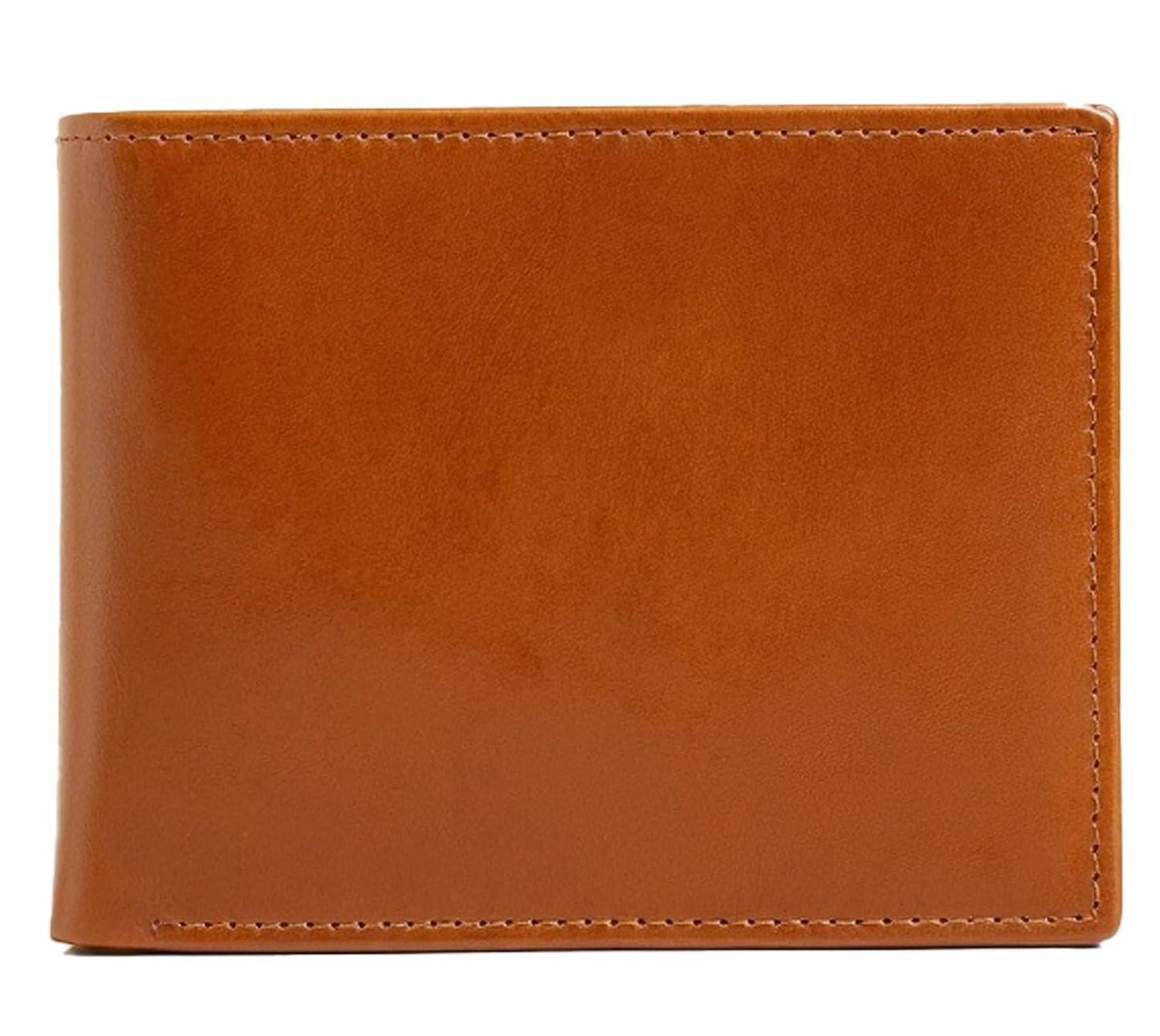 O'Hare Bags Men’s Bifold Wallet Genuine Leather RFID Flip ID Tan Slim